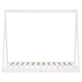 Giroletto per Bambini Bianco 70x140cm in Legno Massello di Pino