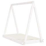 Giroletto per Bambini Bianco 70x140cm in Legno Massello di Pino