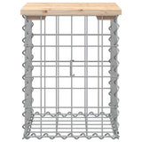 Panca Giardino Design Gabbione 33x31x42 cm Legno Massello Pino