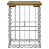 Panca da Giardino Design Gabbione 33x31x42 cm Pino Impregnato