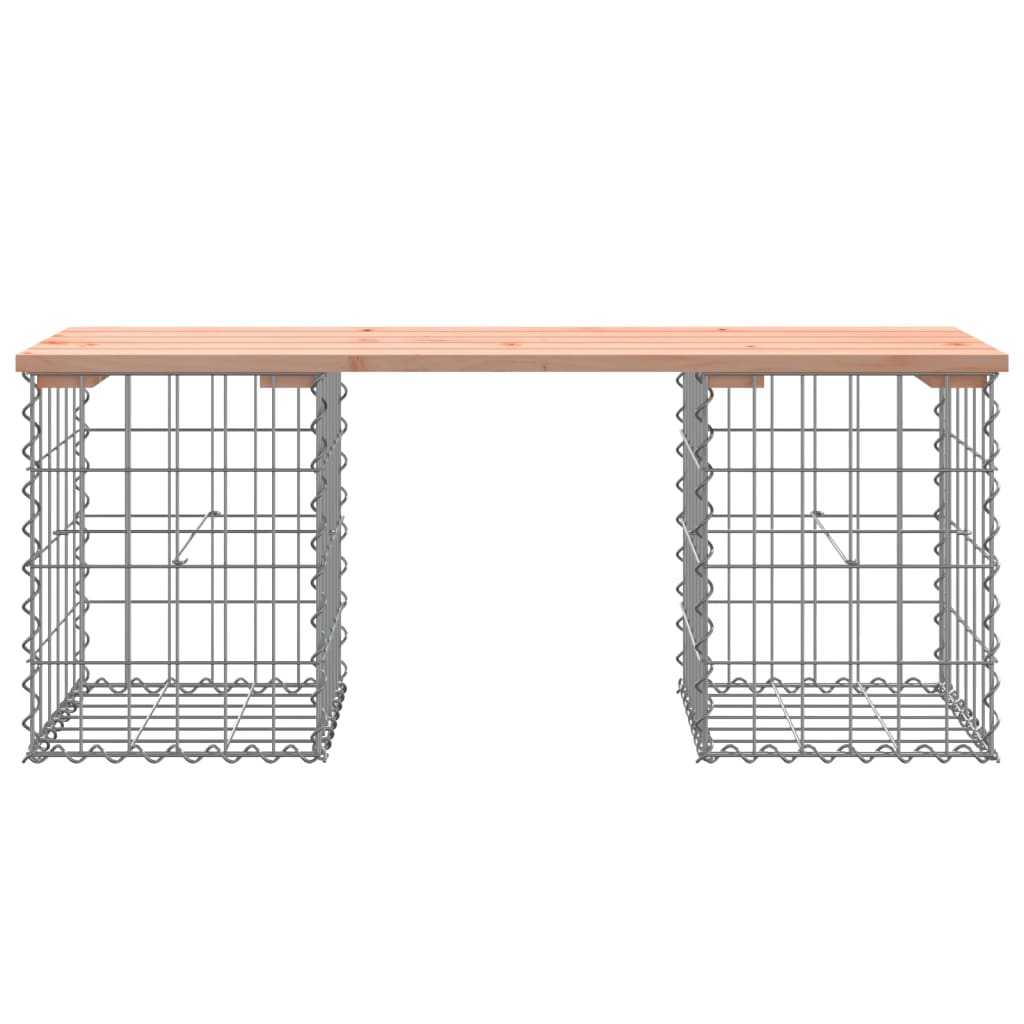 Panca da Giardino Design Gabbione 103x31x42 cm Massello Douglas