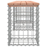 Panca da Giardino Design Gabbione 203x31x42 cm Massello Douglas