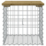 Panca da Giardino Design Gabbione 43x44x42 cm Pino Impregnato