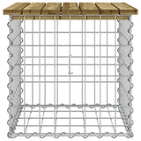 Panca da Giardino Design Gabbione 43x44x42 cm Pino Impregnato