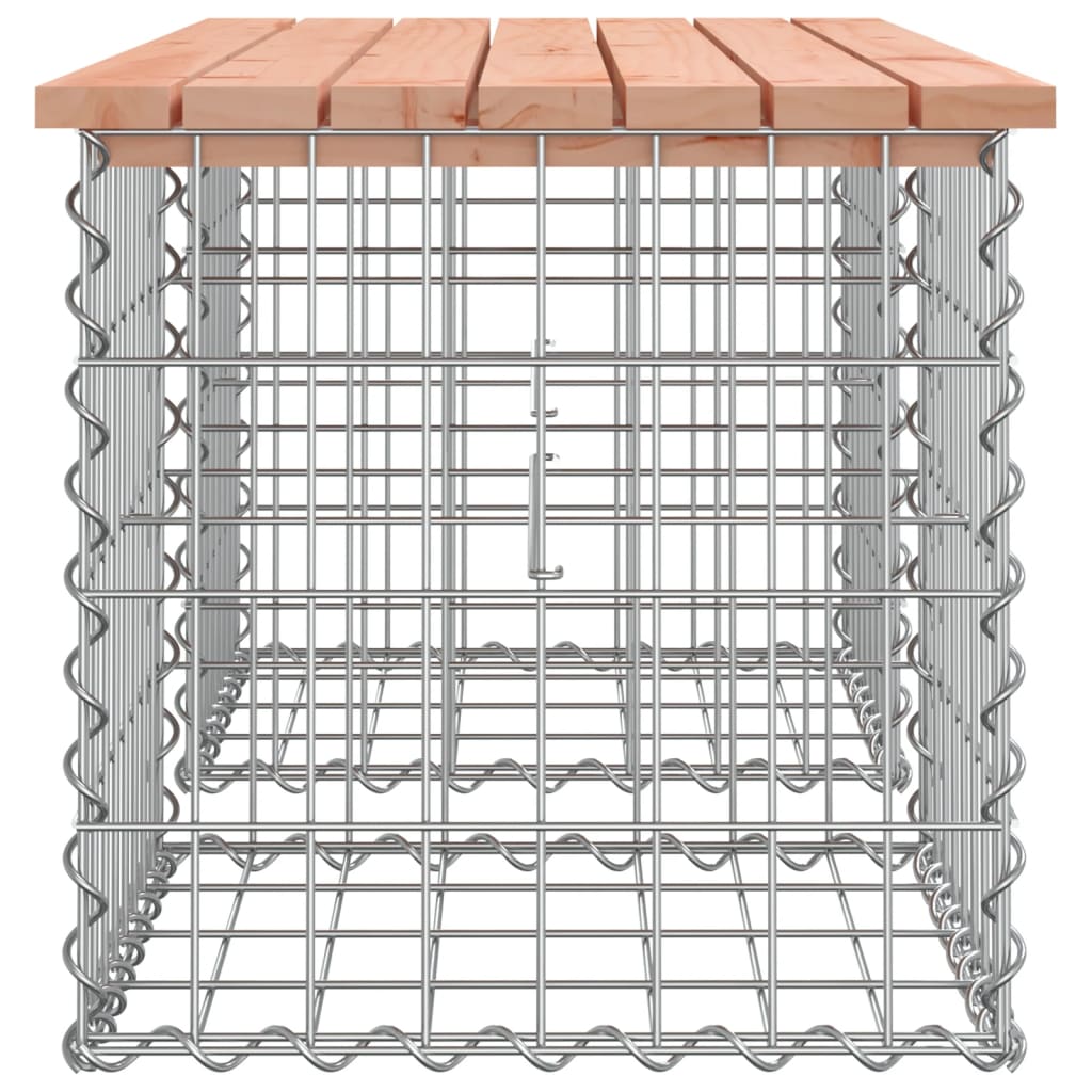 Panca da Giardino Design Gabbione 103x44x42 cm Massello Douglas