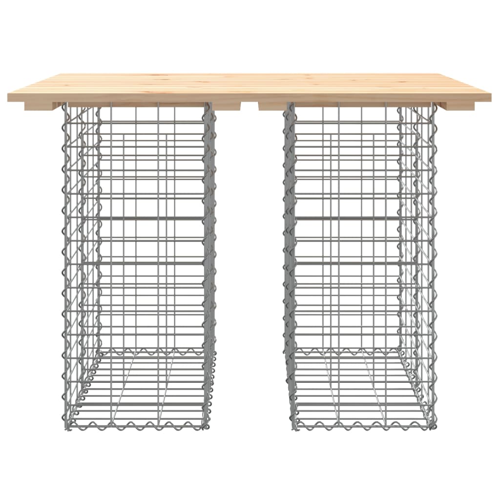 Panca Giardino Design Gabbione 100x70x72 cm Legno Massello Pino