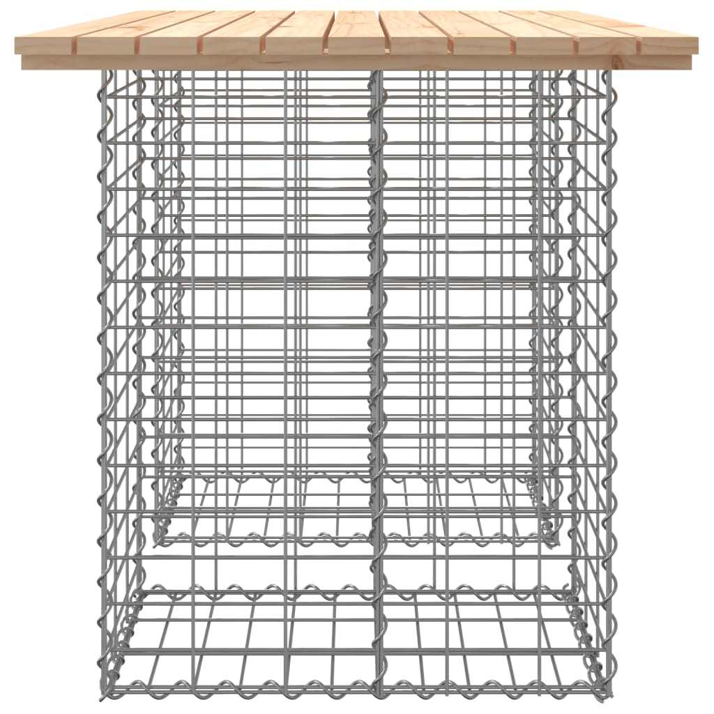 Panca Giardino Design Gabbione 100x70x72 cm Legno Massello Pino