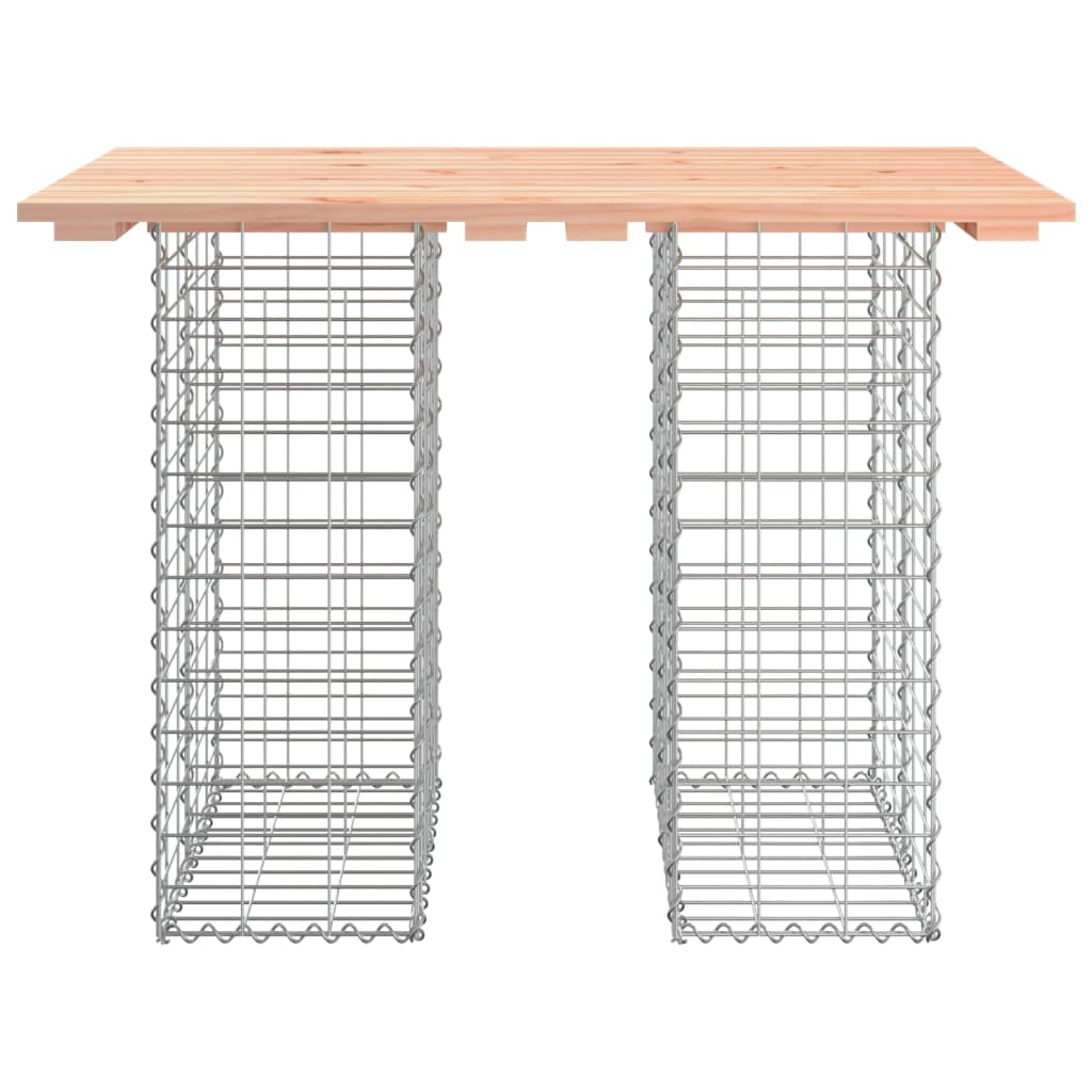 Panca da Giardino Design Gabbione 100x70x72 cm Massello Douglas