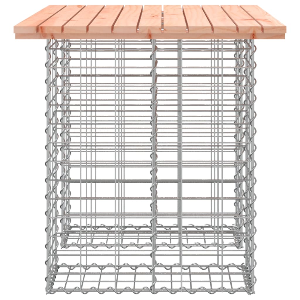 Panca da Giardino Design Gabbione 100x70x72 cm Massello Douglas