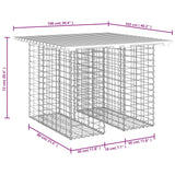 Panca da Giardino Design Gabbione 100x102x72cm Massello Douglas