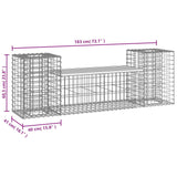 Panca Giardino Design Gabbione 183x41x60,5 cm Massello Douglas