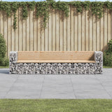 Panca Giardino Design Gabbione 287x71x65,5 cm Massello di Pino