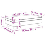 Divano Bambini Poggiapiedi Grigio Chiaro 100x50x30 cm Velluto