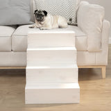 White Animal Ladder 40x49x47 cm in Solid Pine Wood