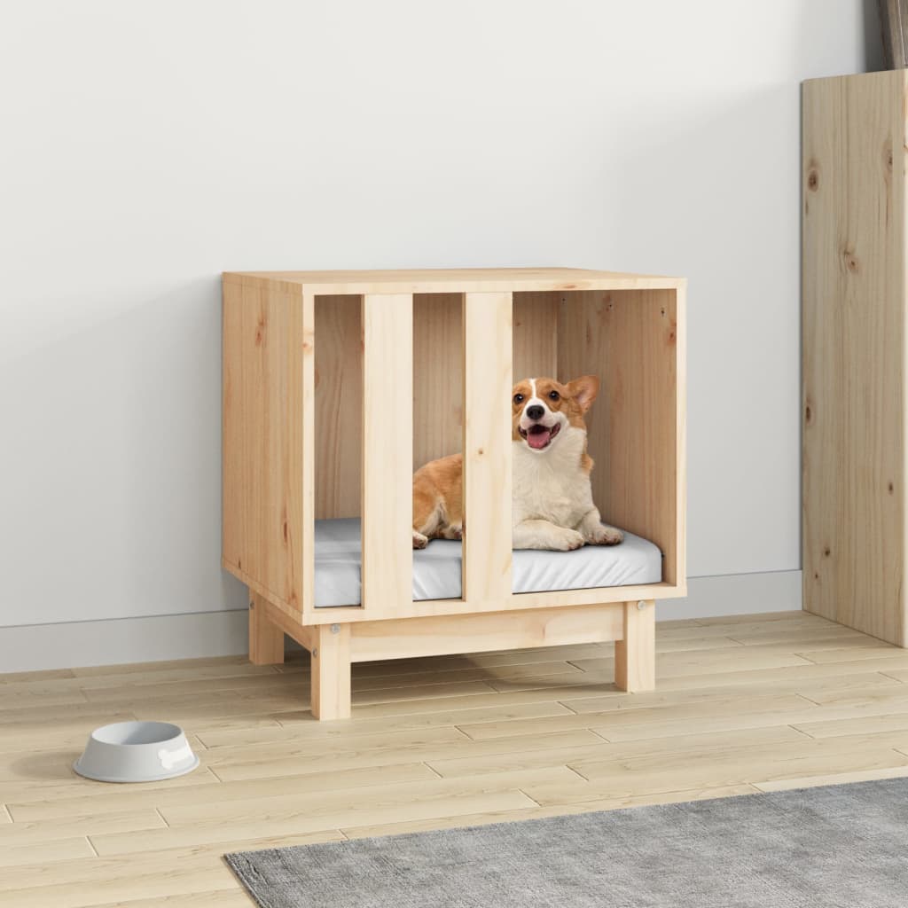 Dog House 50x40x52 cm in Solid Pine Wood