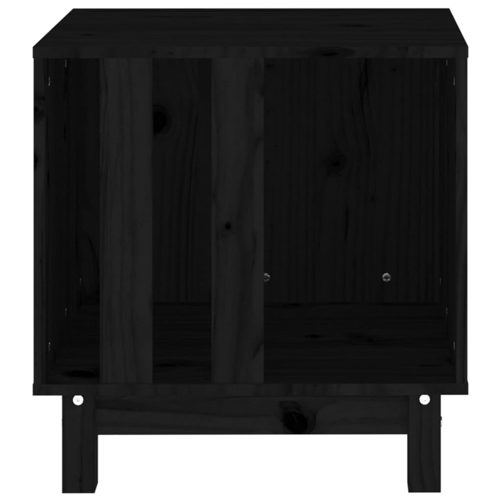 Black Dog House 50x40x52 cm in Solid Pine Wood