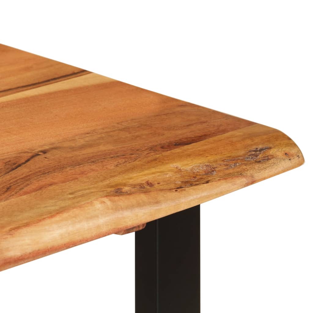 Tavolo da Pranzo 110x50x76 cm Legno Massello di Acacia