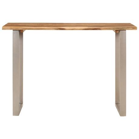 Tavolo da Pranzo 110x50x76 cm Legno Massello di Acacia