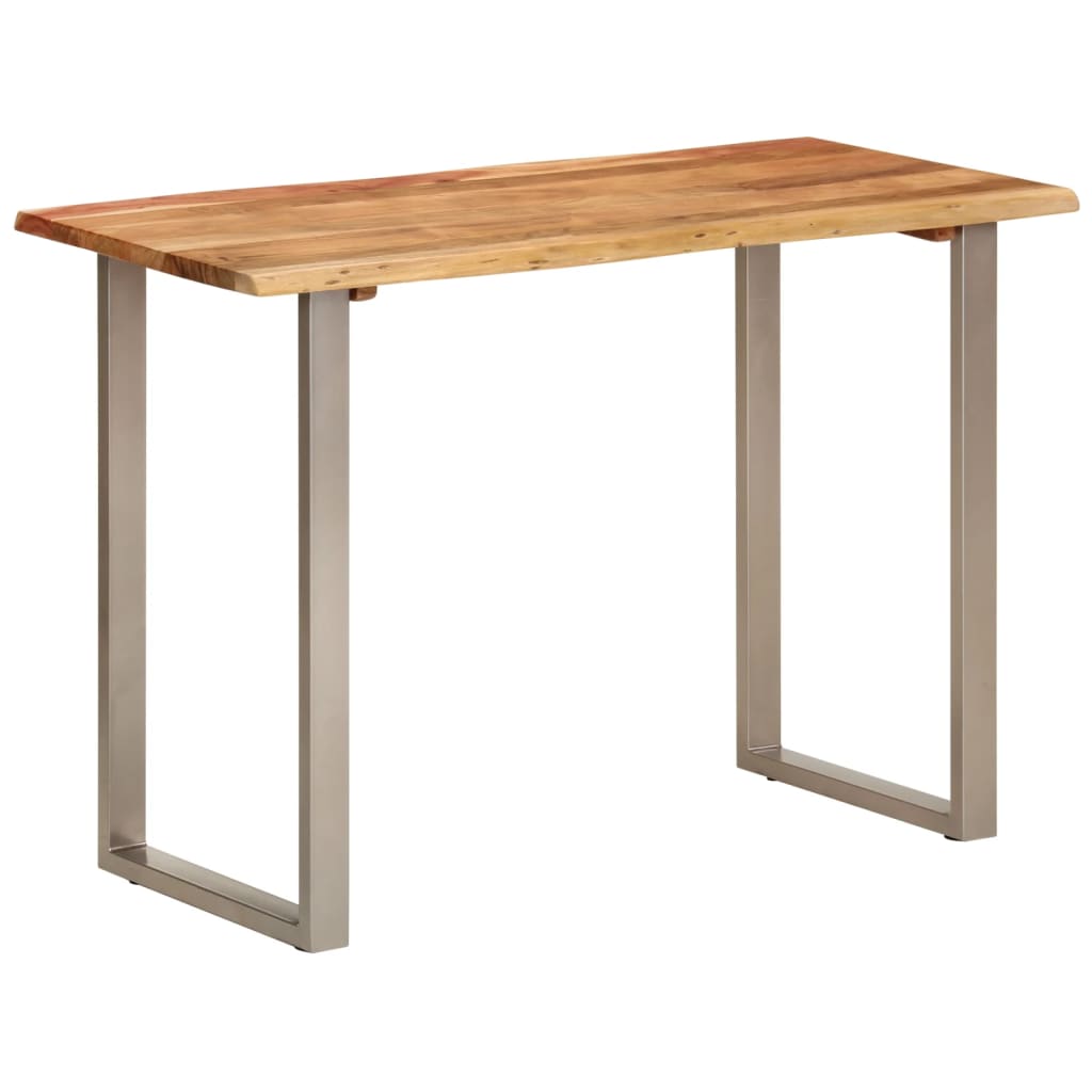 Tavolo da Pranzo 110x50x76 cm Legno Massello di Acacia