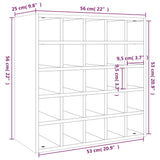 Portabottiglie Marrone 56x25x56 cm in Legno Massello di Pino