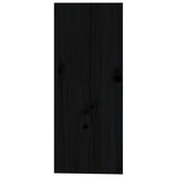 Portabottiglie Nero 62x25x62 cm in Legno Massello di Pino