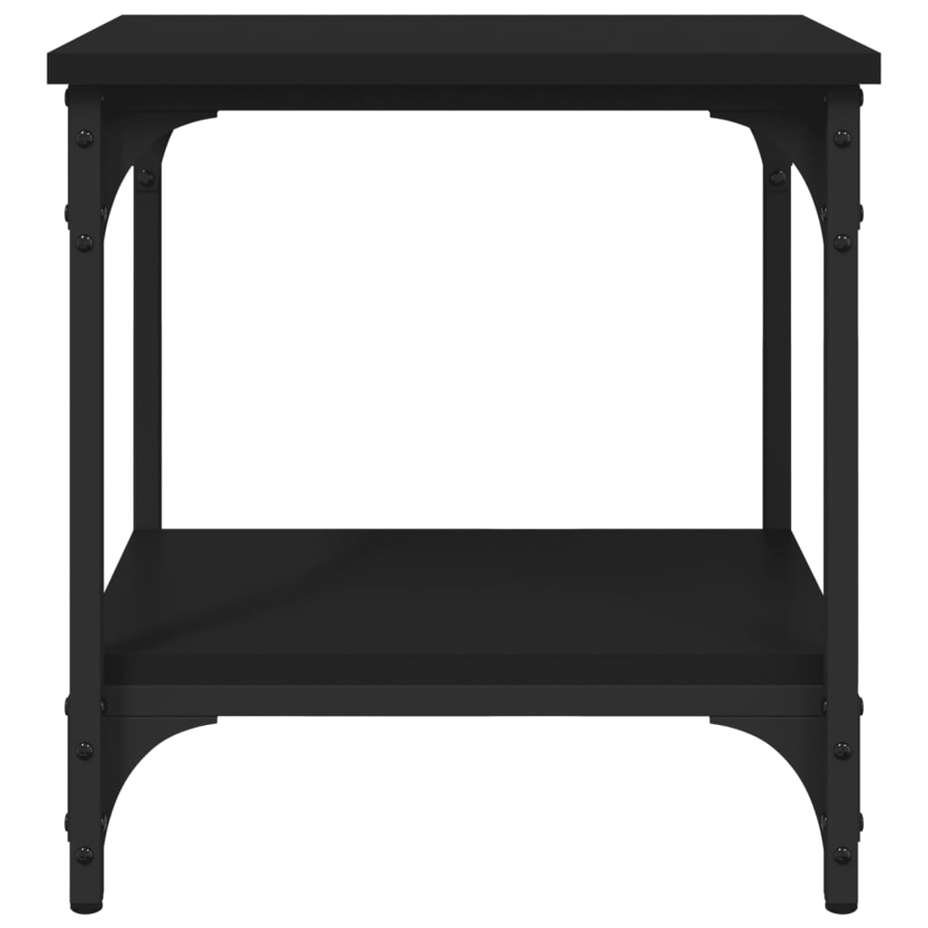 Tavolino Nero 40x30x42 cm in Legno Multistrato