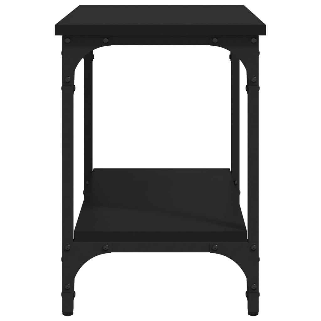 Tavolino Nero 40x30x42 cm in Legno Multistrato