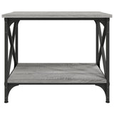 Tavolino Grigio Sonoma 55x38x45 cm in Legno Multistrato