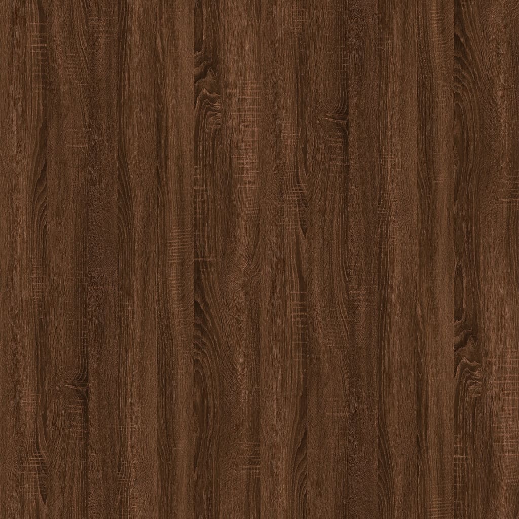 Tavolino Rovere Marrone 55x38x45 cm in Legno Multistrato