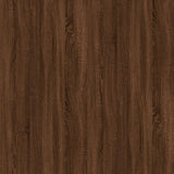 Tavolino Rovere Marrone 55x38x45 cm in Legno Multistrato