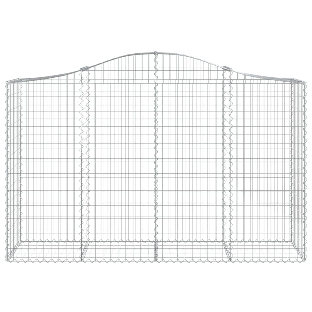 Cesti Gabbioni ad Arco 20 pz 200x50x120/140 cm Ferro Zincato