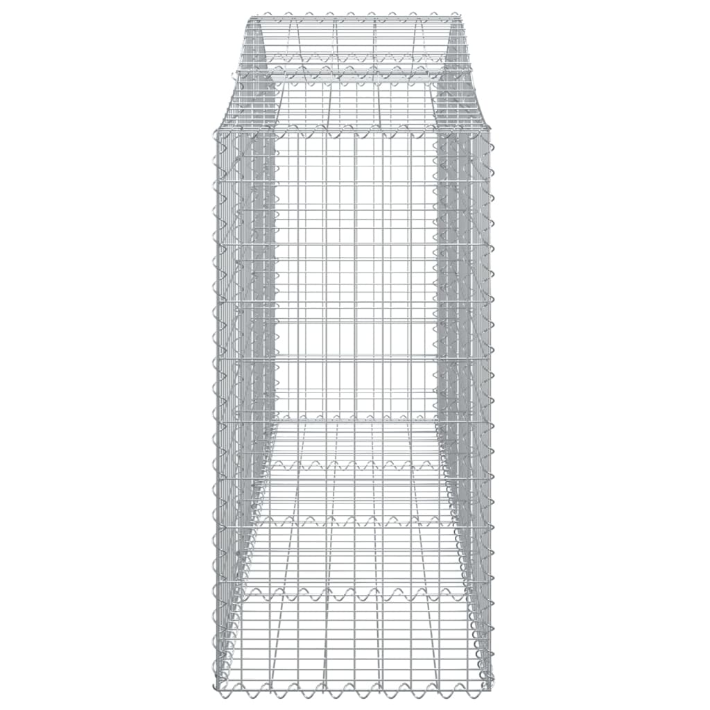 Cesti Gabbioni ad Arco 20 pz 200x50x120/140 cm Ferro Zincato