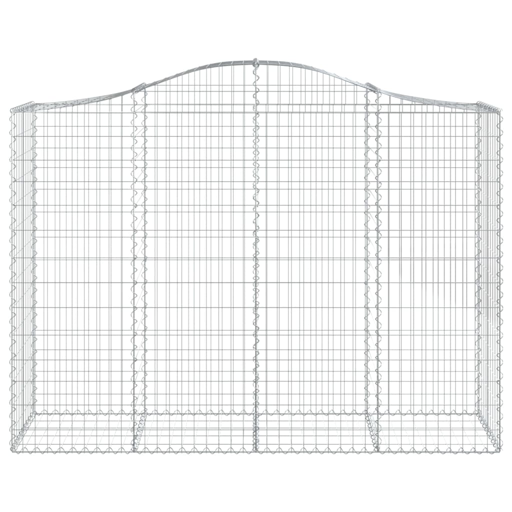 Cesti Gabbioni ad Arco 40 pz 200x50x140/160 cm Ferro Zincato
