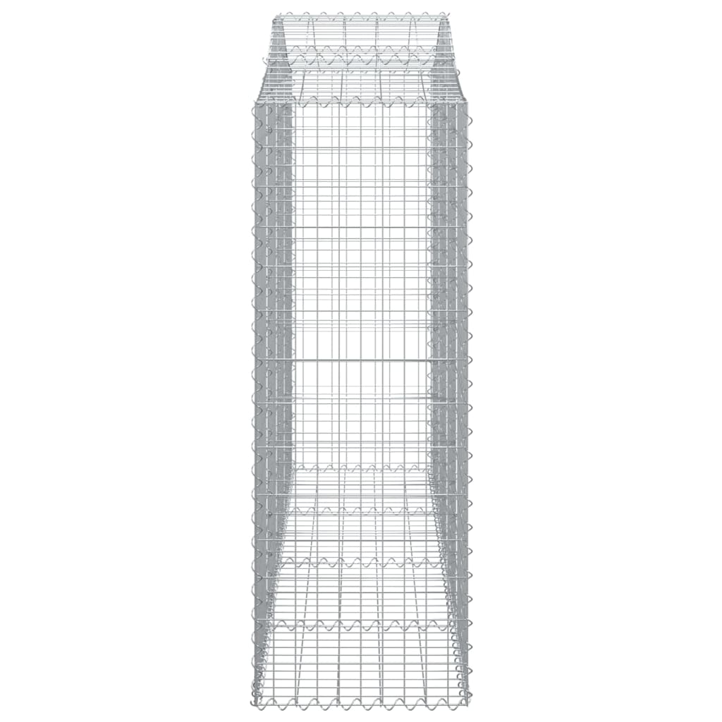 Cesti Gabbioni ad Arco 40 pz 200x50x140/160 cm Ferro Zincato