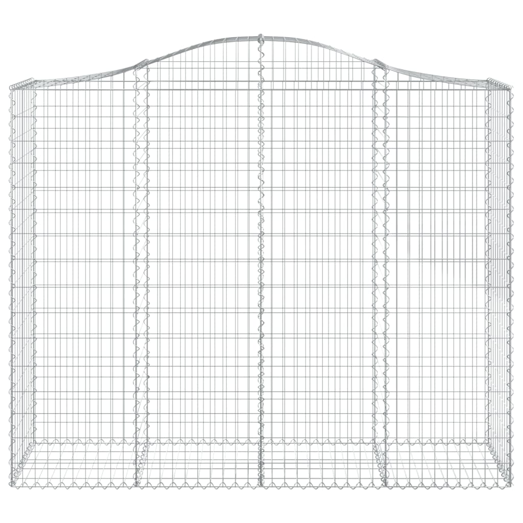 Cesti Gabbioni ad Arco 2 pz 200x50x160/180 cm Ferro Zincato