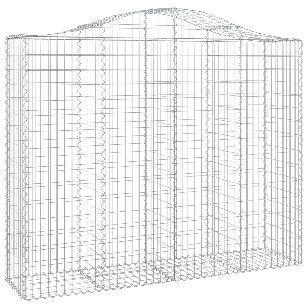 Cesti Gabbioni ad Arco 5 pz 200x50x160/180 cm Ferro Zincato