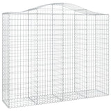 Cesti Gabbioni ad Arco 5 pz 200x50x160/180 cm Ferro Zincato