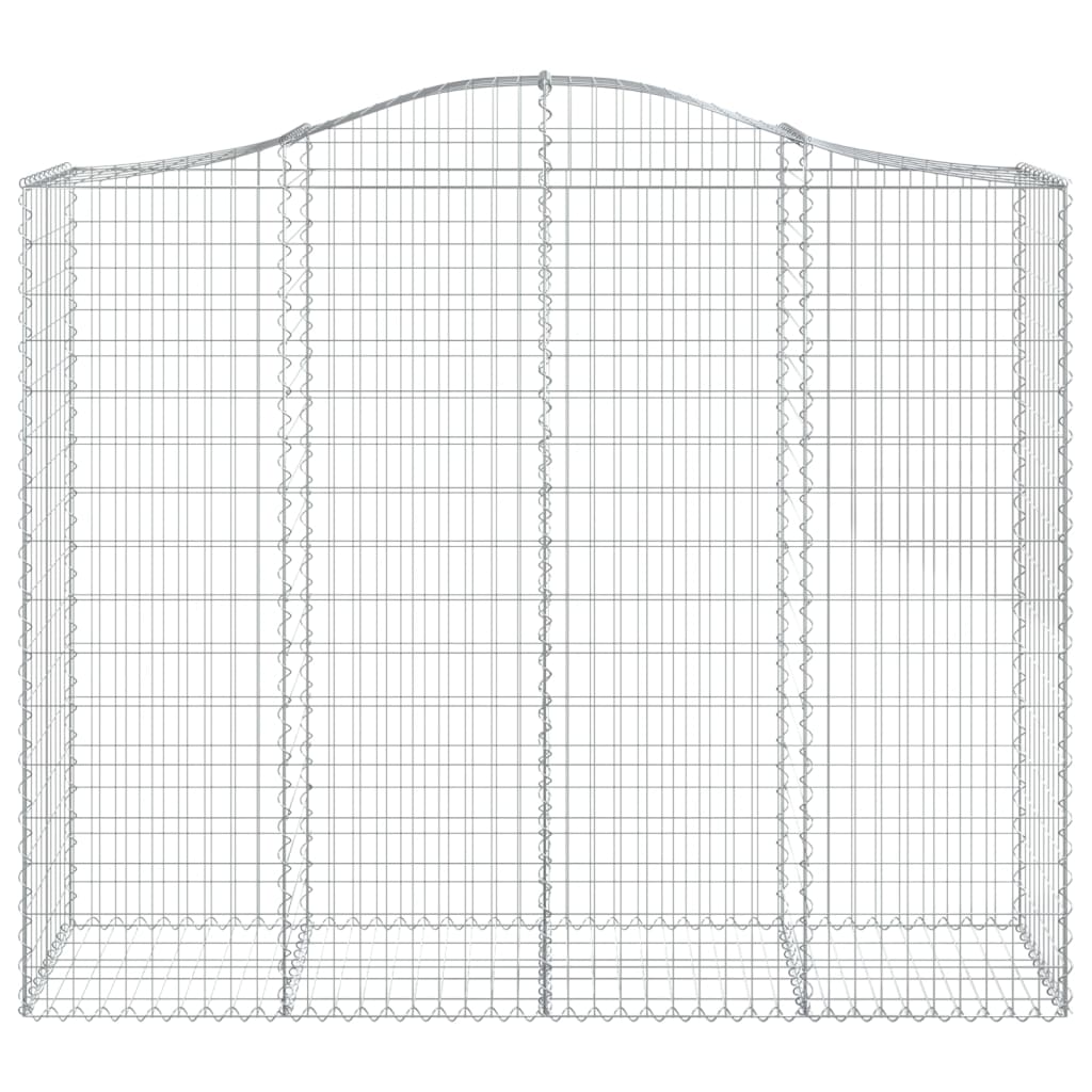 Cesti Gabbioni ad Arco 5 pz 200x50x160/180 cm Ferro Zincato