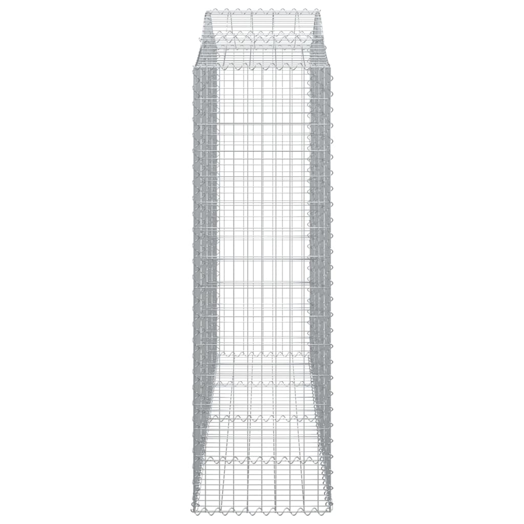 Cesti Gabbioni ad Arco 5 pz 200x50x160/180 cm Ferro Zincato
