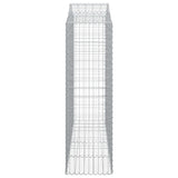 Cesti Gabbioni ad Arco 5 pz 200x50x160/180 cm Ferro Zincato
