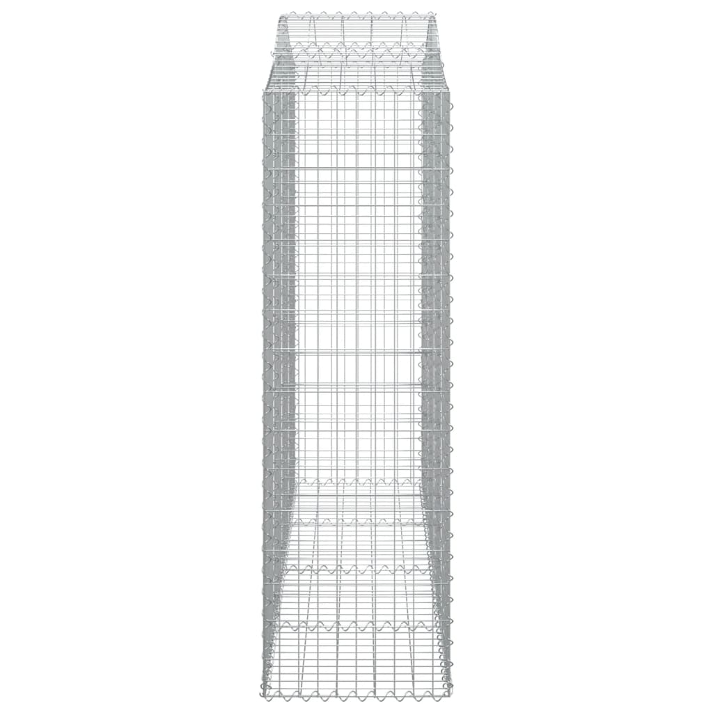 Cesti Gabbioni ad Arco 8 pz 200x50x160/180 cm Ferro Zincato