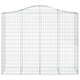 Cesti Gabbioni ad Arco 12 pz 200x50x160/180 cm Ferro Zincato