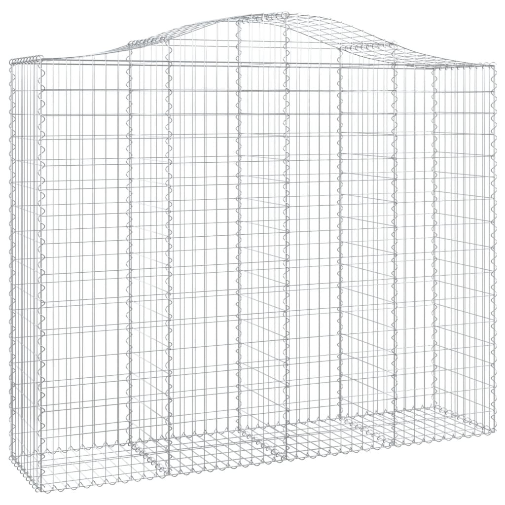Cesti Gabbioni ad Arco 13 pz 200x50x160/180 cm Ferro Zincato