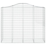 Cesti Gabbioni ad Arco 13 pz 200x50x160/180 cm Ferro Zincato
