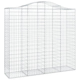 Cesti Gabbioni ad Arco 5 pz 200x50x180/200 cm Ferro Zincato