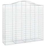 Cesti Gabbioni ad Arco 14 pz 200x50x180/200 cm Ferro Zincato