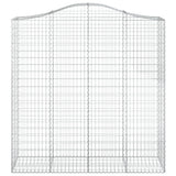 Cesti Gabbioni ad Arco 2 pz 200x50x200/220 cm Ferro Zincato