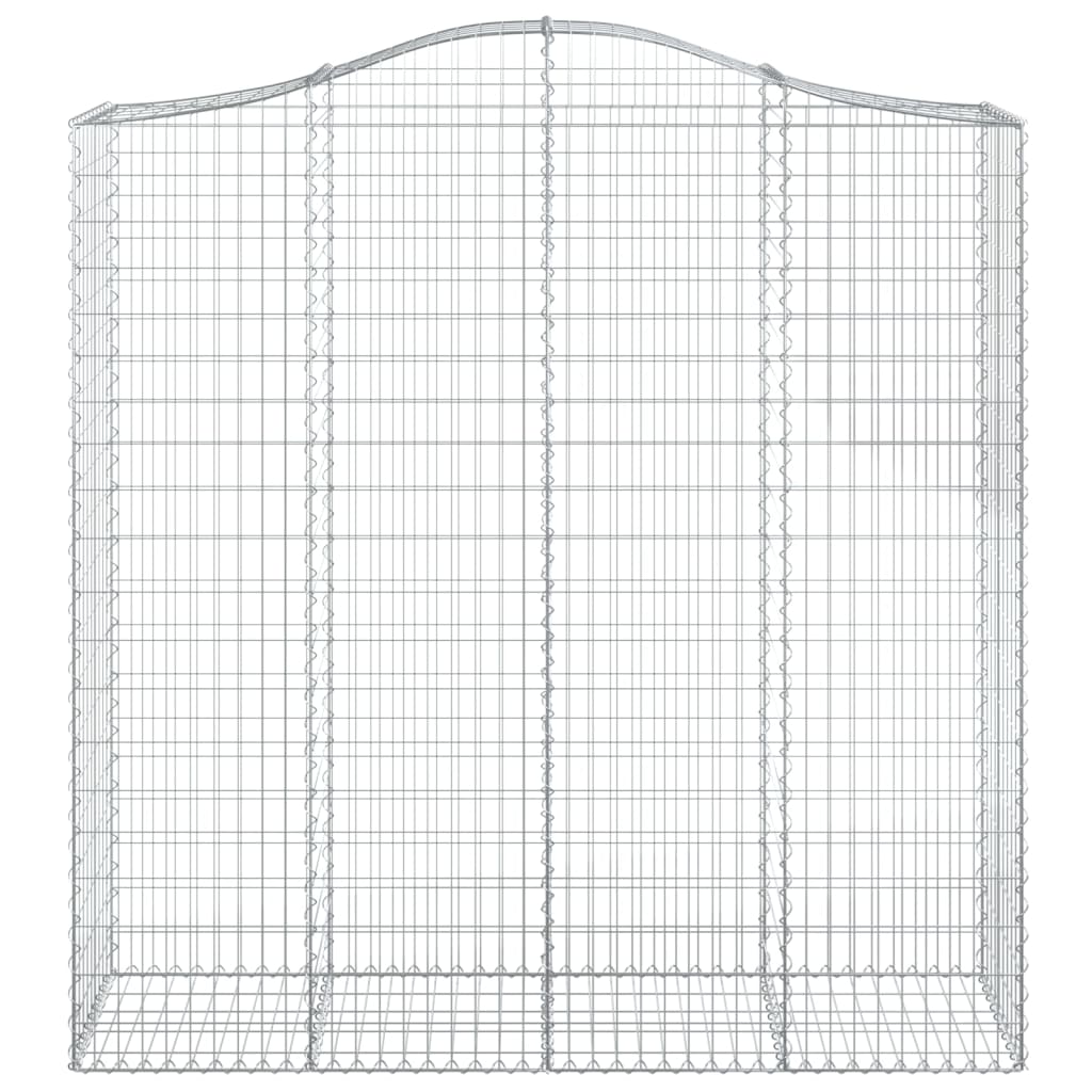 Cesti Gabbioni ad Arco 4 pz 200x50x200/220 cm Ferro Zincato