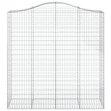 Cesti Gabbioni ad Arco 4 pz 200x50x200/220 cm Ferro Zincato