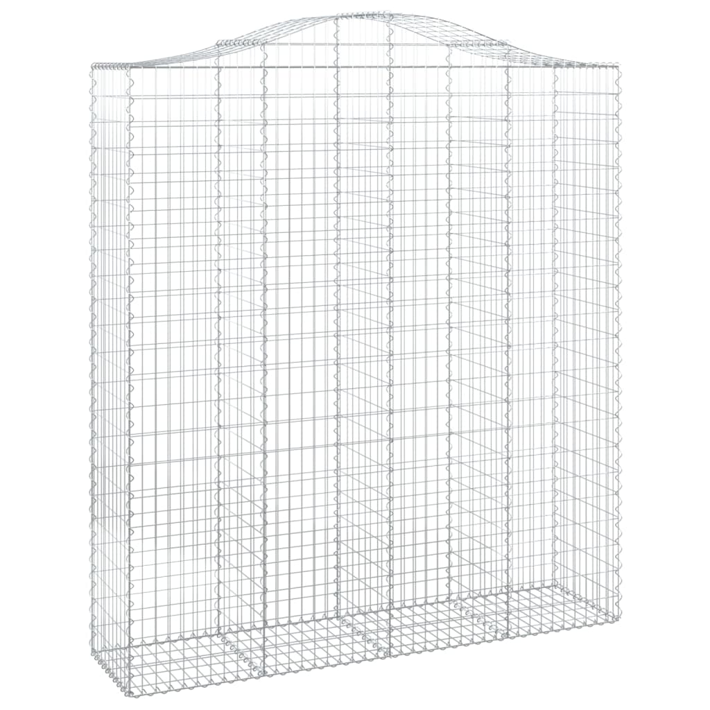 Cesti Gabbioni ad Arco 5 pz 200x50x220/240 cm Ferro Zincato